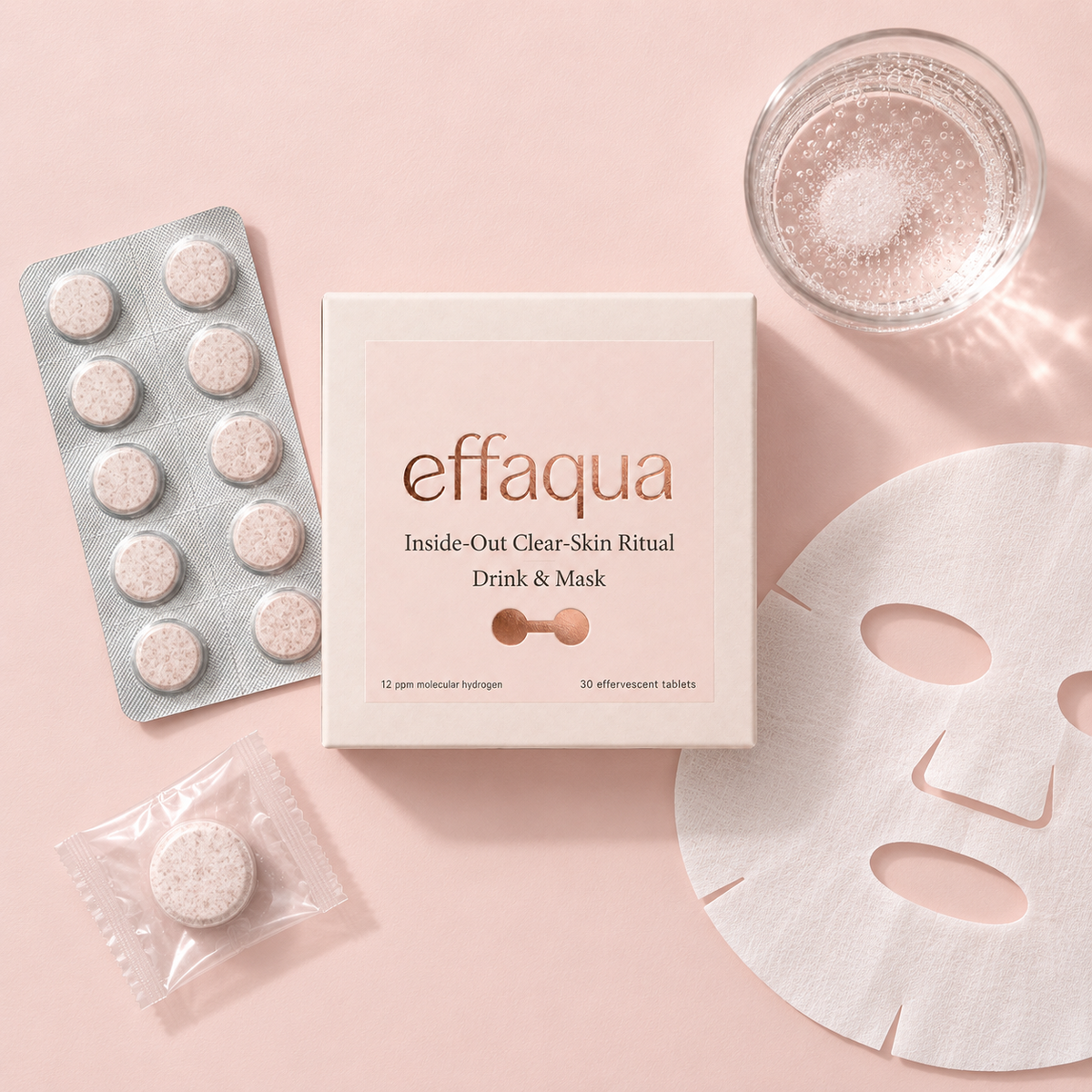 Effaqua Inside-Out Clear-Skin Ritual — Drink & Mask