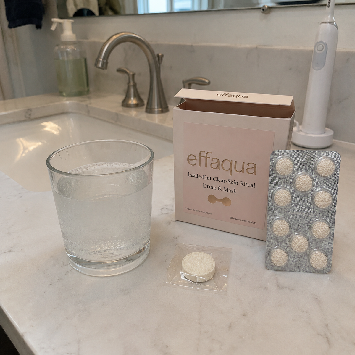 Effaqua Inside-Out Clear-Skin Ritual — Drink & Mask